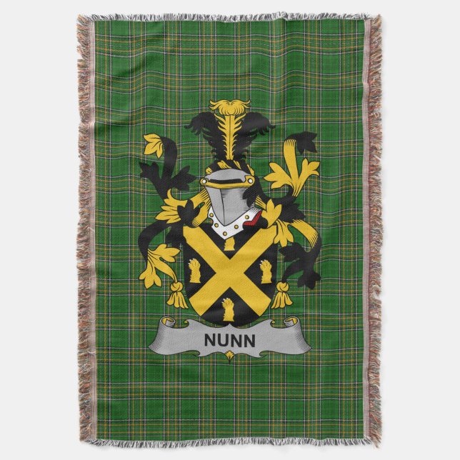 Cobertor Irish Nunn Casaco do Armamento Family Crest Irland (Frente Vertical)