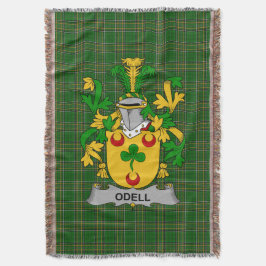 Cobertor Irish Odell Casaco da Arms Family Crest Irlanda