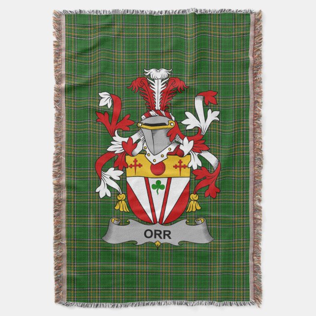 Cobertor Irish OrCasaco de Arms Family Crest Irlanda (Frente Vertical)