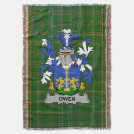 Cobertor Irish Owen Casaco do Armamentos Family Crest Irlan