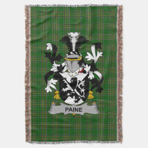 Cobertor Irish Paine Casaco do Serviço Familiar de Armas Ir