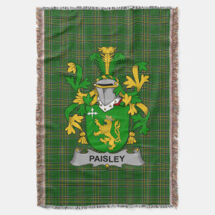 Cobertor Irish Paisley Casaco do Serviço Familiar de Armas