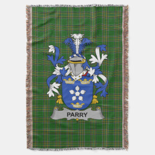 Cobertor Irish Parry Casaco do Serviço Familiar de Armas Ir