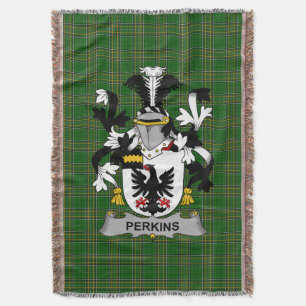 Cobertor Irish Perkins Casaco do Serviço Familiar de Armas