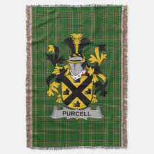 Irish Purcell Casaco of Arms Family Crest Irlanda 