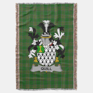 Cobertor Irish Quill Casaco do Armamento Family Crest Irlan