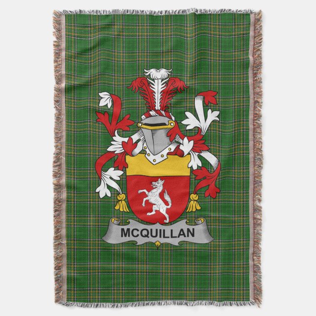 Cobertor Irish Quillan ou McQuillan Casaco da Família de Ar (Frente Vertical)