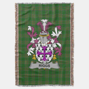 Cobertor Irish Riggs Casaco do Serviço Familiar de Armas Ir