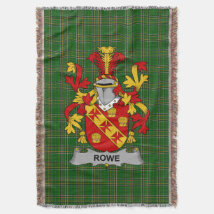 Cobertor Irish Rowe Casaco do Serviço Familiar de Armas Irl