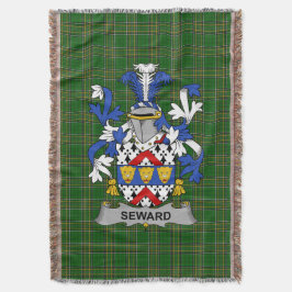 Cobertor Irish Seward Casaco of Arms Family Crest Irlanda