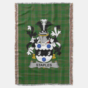 Cobertor Irish Staples Casaco do Serviço Familiar de Armas