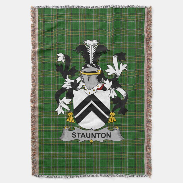 Cobertor Irish Staunton, Casaco do Serviço Familiar de Arma (Frente Vertical)