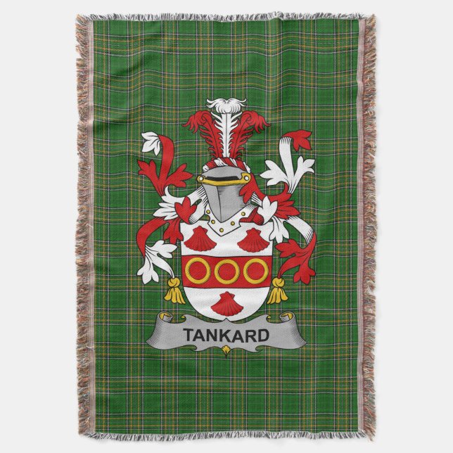 Cobertor Irish Tankard Casaco do Serviço Familiar de Armas  (Frente Vertical)