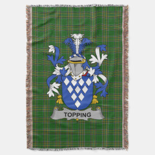Cobertor Irish Topping Casaco do Serviço Familiar de Armas