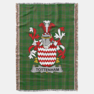 Cobertor Irish Tottenham Casaco do Serviço Familiar de Arma