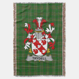 Cobertor Irish Trydell Casaco da Arms Family Crest Irlanda