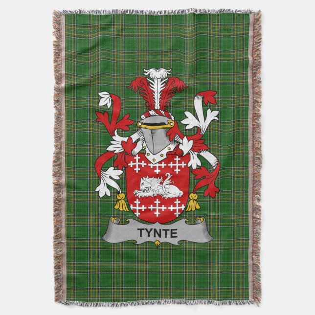Cobertor Irish Tynte Casaco do Armamento Family Crest Irlan (Frente Vertical)