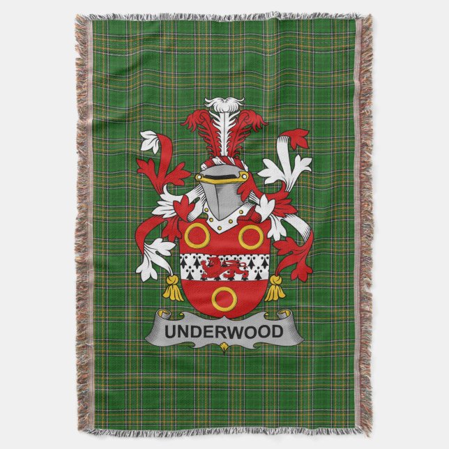 Cobertor Irish Underwood Casaco do Serviço Familiar de Arma (Frente Vertical)