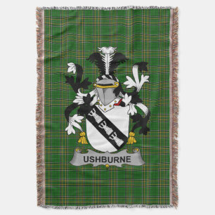 Cobertor Irish Ushburne Casaco do Serviço Familiar de Armas
