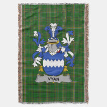 Irish Vyan Casaco of Arms Family Crest Irlanda