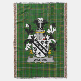Cobertor Irish Watson Casaco da Família de Armas Crest Irla