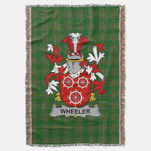 Cobertor Irish Wheeler Casaco do Serviço Familiar de Armas