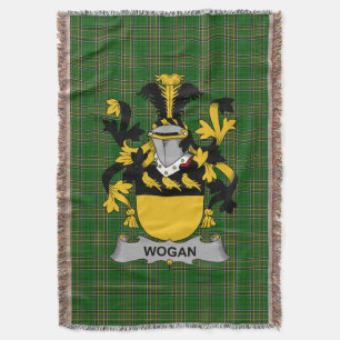 Cobertor Irish Wogan Casaco do Serviço Familiar de Armas Ir