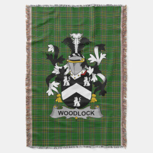 Cobertor Irish Woodlock Casaco do Serviço Familiar de Armas