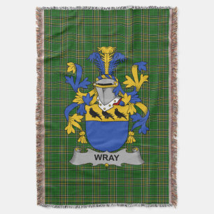 Cobertor Irish Wray Casaco do Serviço Familiar de Armas Irl
