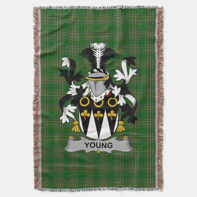 Cobertor Irish Young Casaco of Arms Family Crest Irlanda (Frente Vertical)