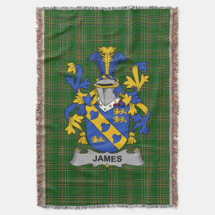 Cobertor Irlandês James Casaco do Serviço Familiar de Armas