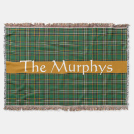 Cobertor Irlandês Nacional Tartan Personalizado