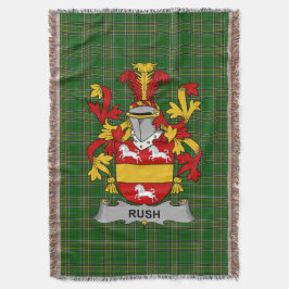 Cobertor Irlandês Rush Casaco de Arms Family Crest Irlanda