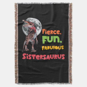 Cobertor IrmãsSaurus Esquadrão de Dinossauros Irmãs Combina