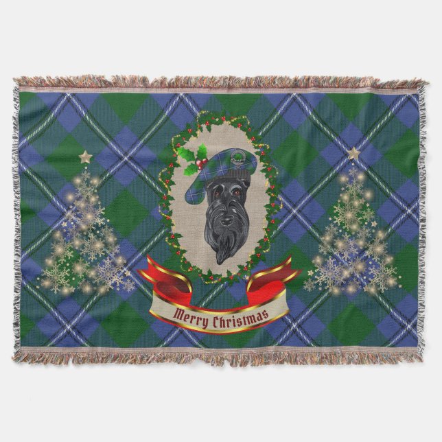 Cobertor Irvine Scottie Dog Christmas Than Blanket (Frente)