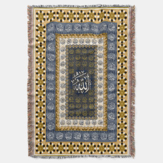 Cobertor Islamic Wall Art Allah Names Calligraphy Geometric