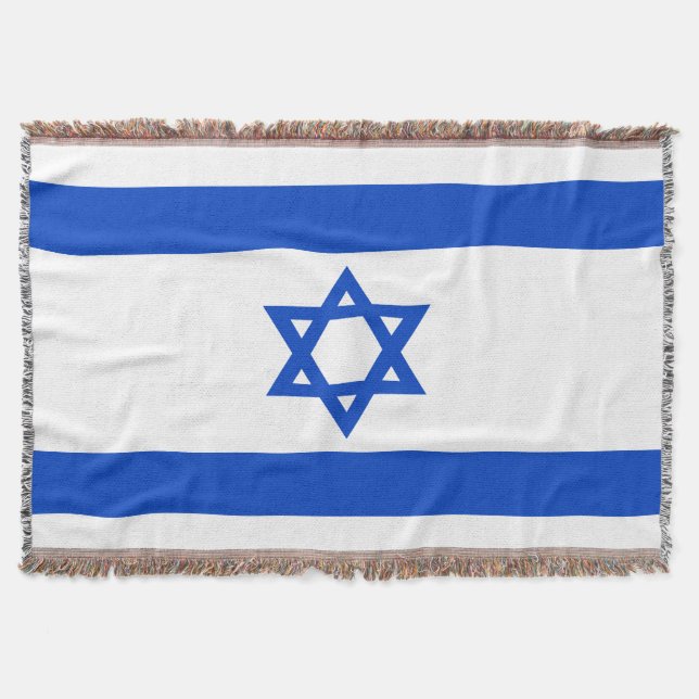 Cobertor Israel bandeira azul Estrela de David (Frente)