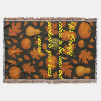 Cobertor It's Orangey Throw Blanket