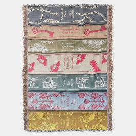 Cobertor Jane Austen Books Throw Blanket
