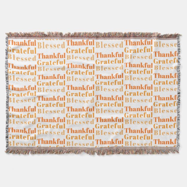 Cobertor Janto de Ação de Graças de Agrupamento Familiar (Frente)