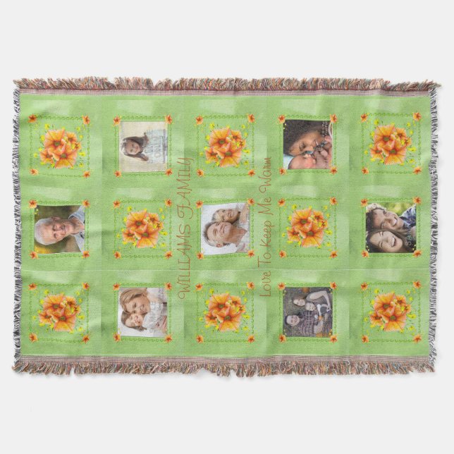 Cobertor Jardim feito sob encomenda do amor dos Posies do (Frente)