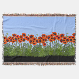 Cobertor Jardim Poppy Oriental