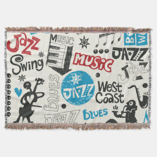 Cobertor Jazz Doodle: Mistura Eclética de Música
