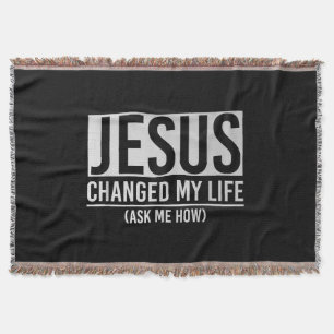 Cobertor Jesus Mudou A Minha Vida Pergunte-Me Como Jesus