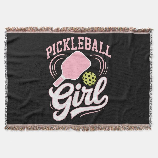 Cobertor Jogadora de Pickleball Menina (Frente)
