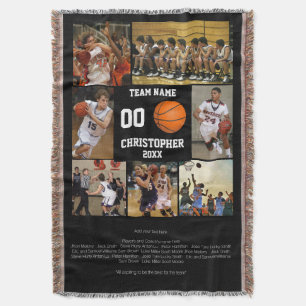 Cobertor Jogadores Personalizados de Basquete da Noite de F