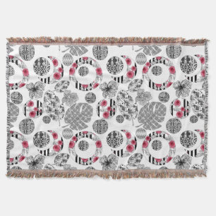 Cobertor Jogar cobertor, vermelho e preto, colagem, colagem