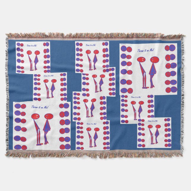 Cobertor Jogue em mim. Jogue. (Frente)