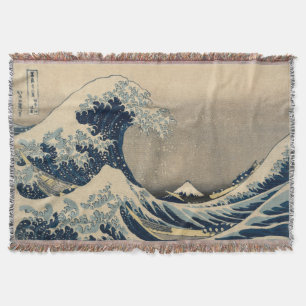 Cobertor Katsushika Hokusai. A onda do Excelente de Kanagaw