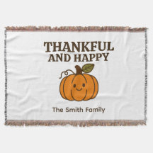 Kawaii Pumpkin Nome da Família Agradável e Feliz